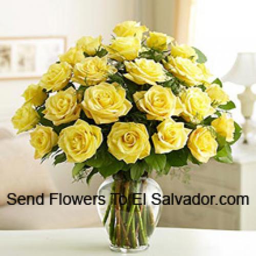 24 Divine Yellow Roses