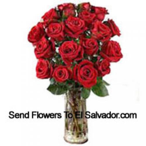 18 Brillantes Rosas Rojas