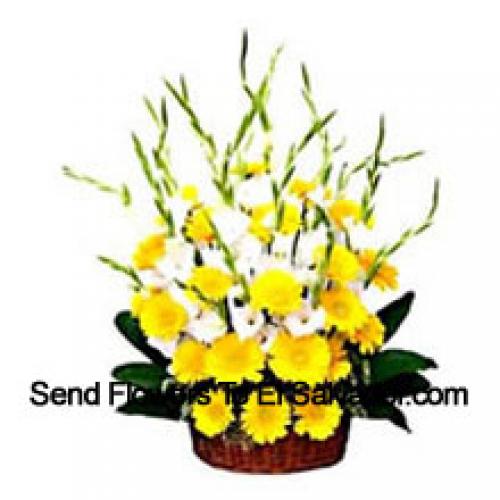 Yellow Gerberas with Assorted Flowers