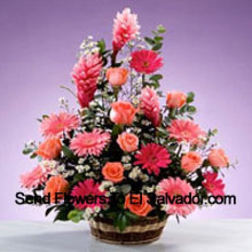 Assorted Stems Flower Basket