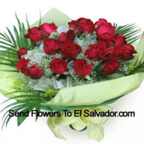 Bouquet de 12 roses rouges