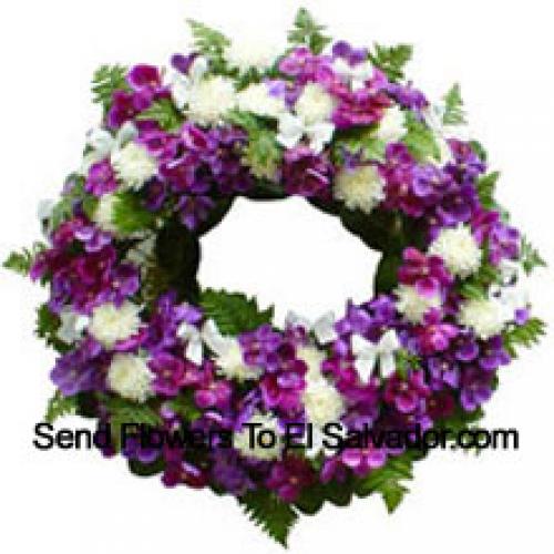 Elegant Assorted Flower Wreath