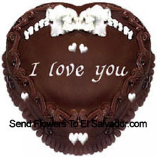 1 Kg Chocolate Heart Cake