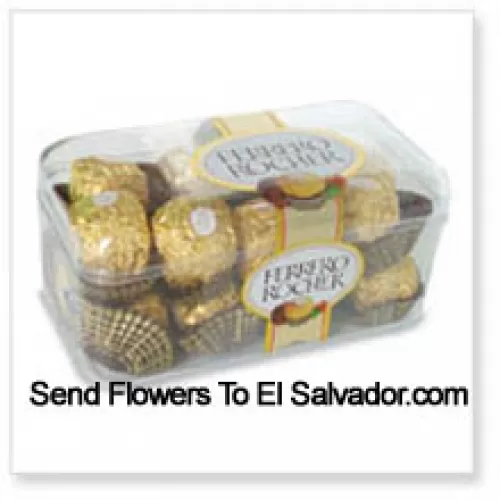 16 штук Ferrero Rocher (этот продукт должен сопровождаться цветами)