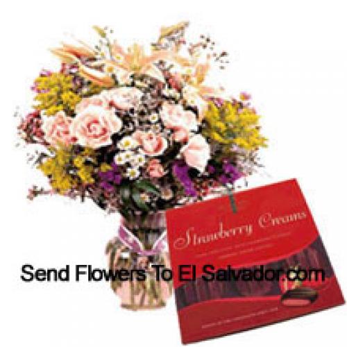 Premium Assortiment Bloemen met Geïmporteerde Chocolade