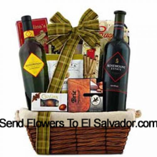 Beautiful Wine and Snack Basket